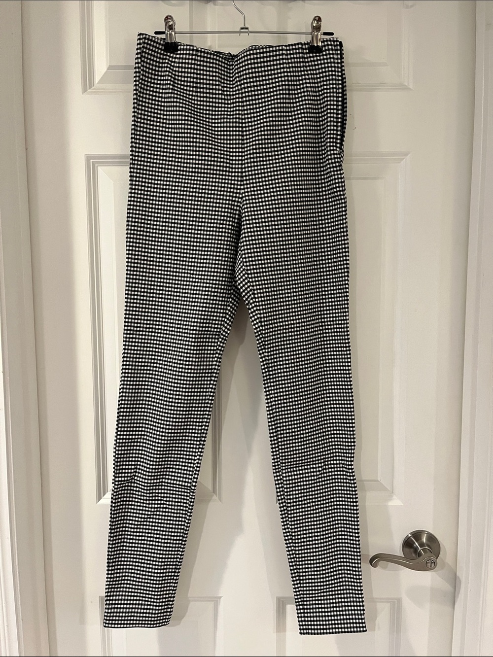 Zara Black and White Gingham Leggings